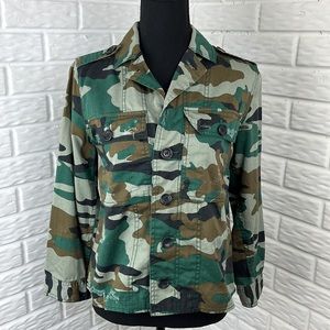 J. Crew Mercantile Camouflage Utility lightweight jacket 100% Cotton SZ XS NWT